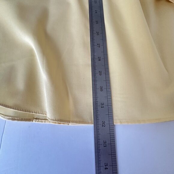 Van Heusen Lux Sateen No Iron Dress Shirt Men's 16 32/33 L/S Butter Yellow NWT - Picture 10 of 10